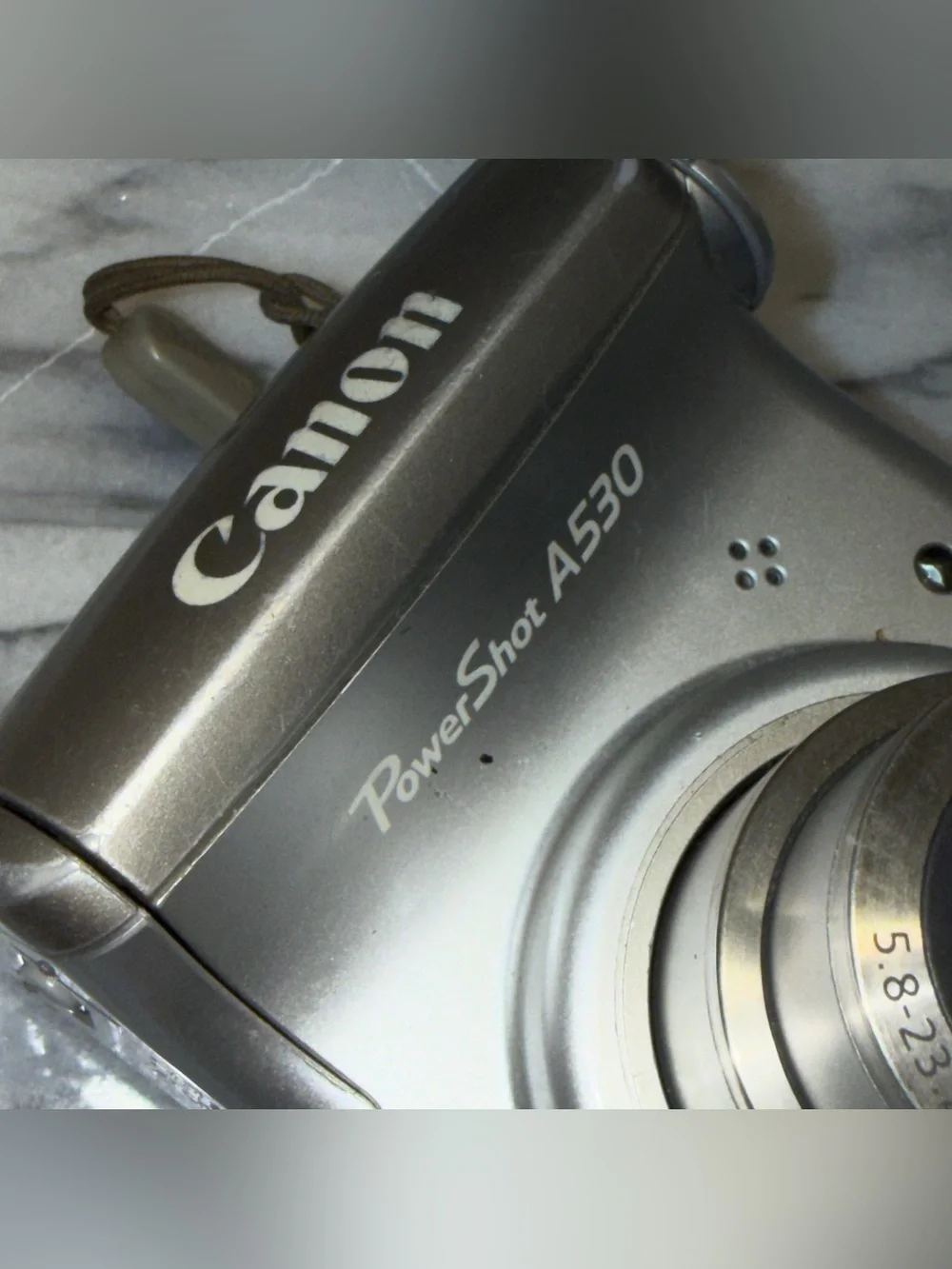 Canon PowerShot A530 5.0MP Digital Camera Silver | TESTED WORKING NICE
